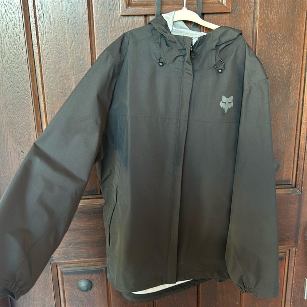 Fox racing youth ranger 2.5 layer water black jacket
